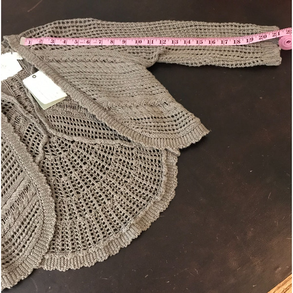 Anthropologie Angel of the North Kesia Cropped Knit Shrug - Size Medium - NWT - Picture 7 of 11